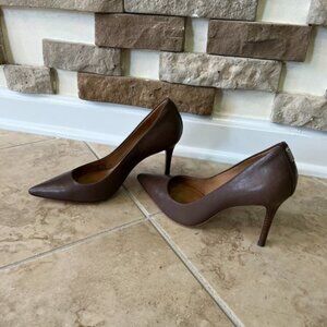 Coach Chocolate Brown Pointed-Toe Stiletto Pumps